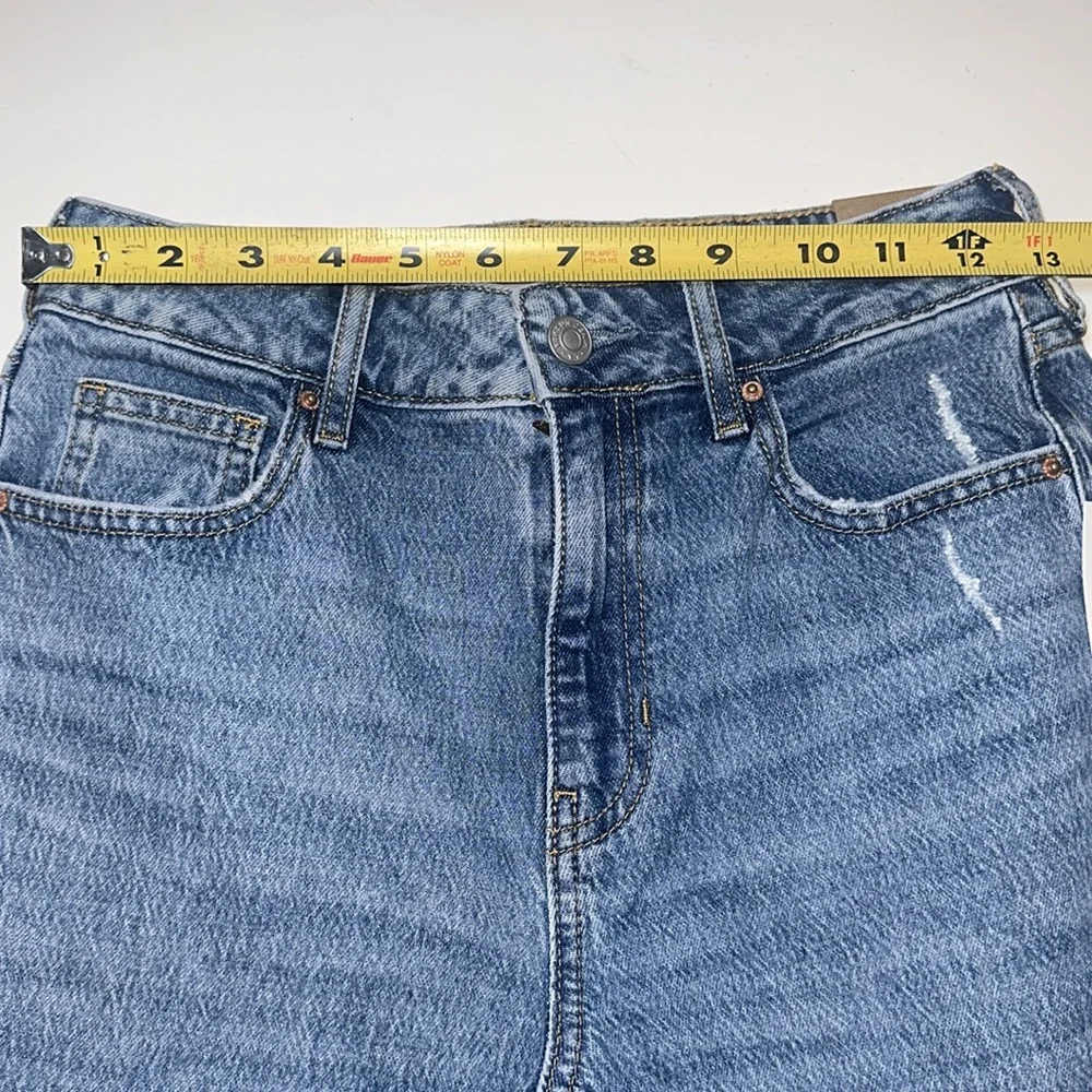Pacsun stretch mom jean high rise straight leg size‎ 25 color blue